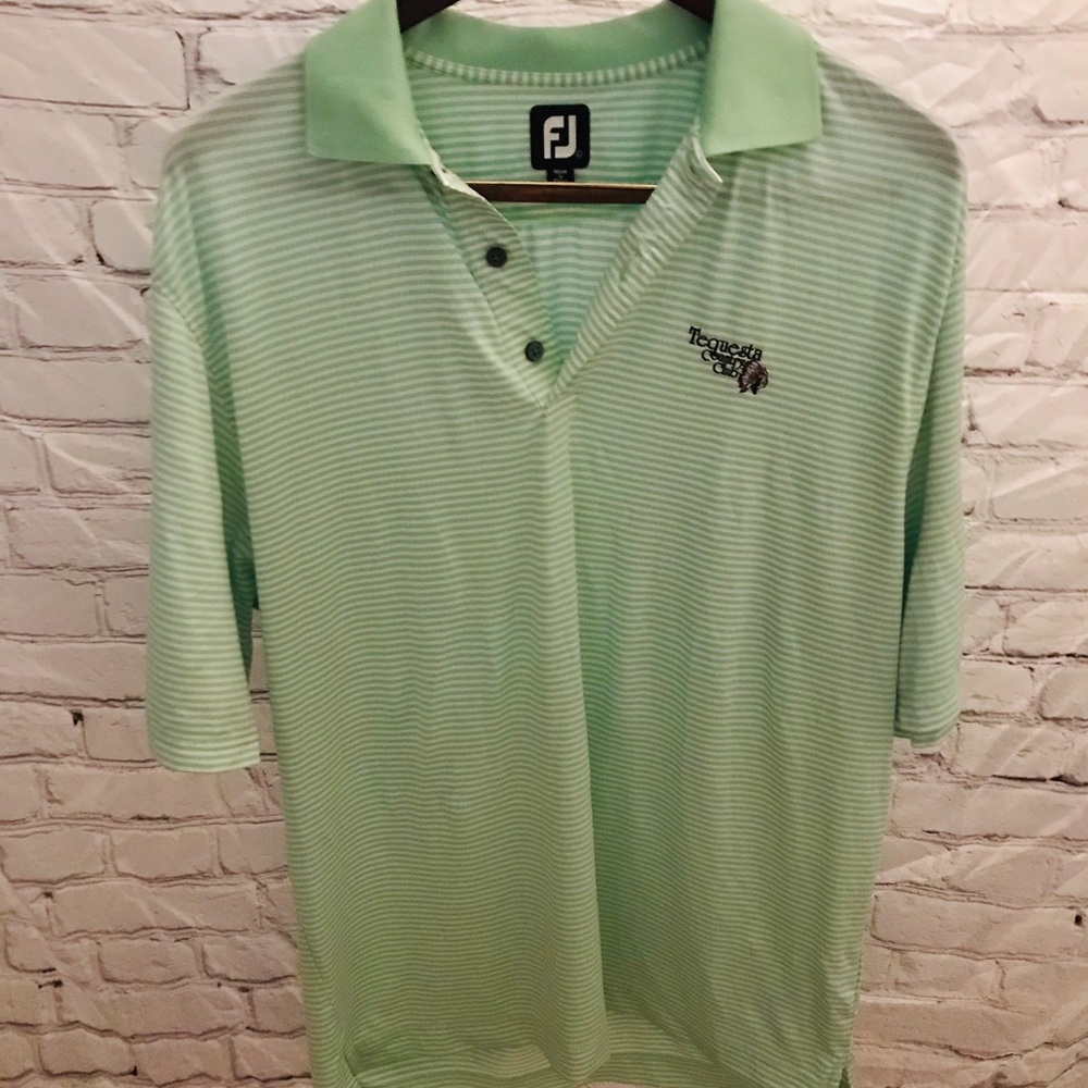 Light Green FootJoy Performance Golf Shirt